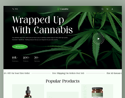 Cannabis E-Commerce Store Concept
