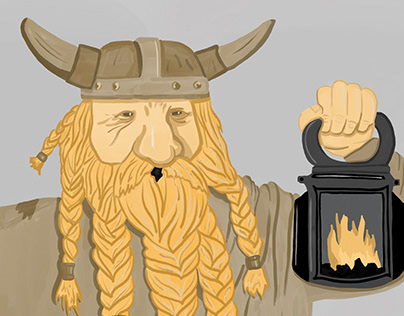 Dwarf Viking Illustration