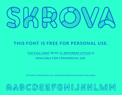 Skrova — free font