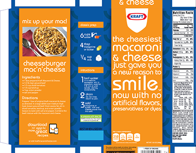 Kraft Mac & Cheese package design
