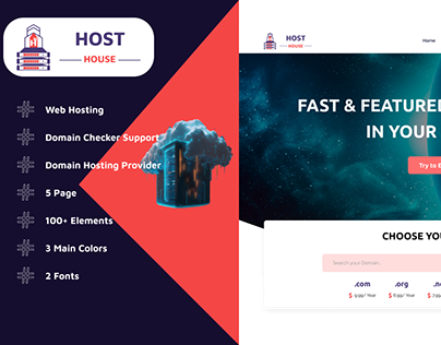 Host House - Hosting Provide Company Website.
