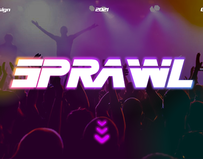 SPRAWL music Web Site UX/UI Design