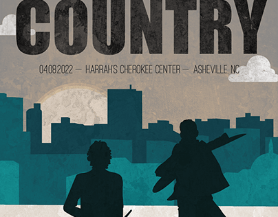 For King and Country Concert Poster Asheville 2022