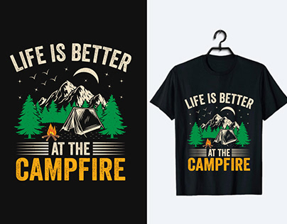Camping​​​​​​​ T-Shirt Design