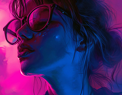 Art Direction  | Pink Diffusions and Purple Gradients