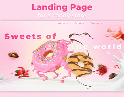 Landing Page for a candy store