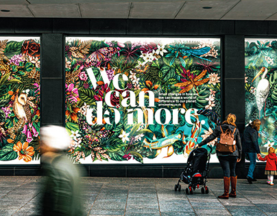 Sustainability Campaign: Illustrated Outdoor Display