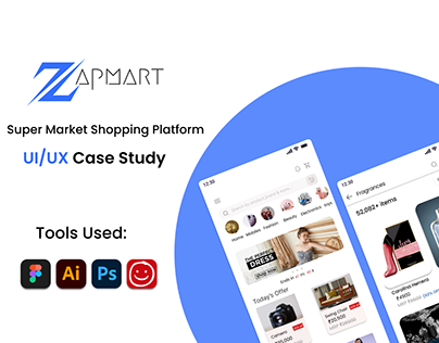 Super Market Shopping Platform UI/UX CASE STUDY