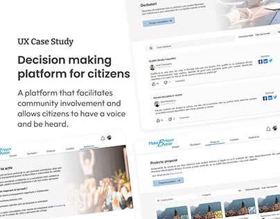 Project thumbnail - UX Project | Citizens involvement platform