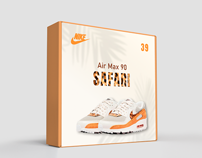 Дизайн коробки кроссовок. Nike Air Max Safari