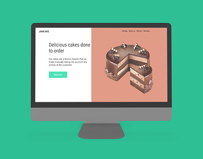 Landing page for bakery