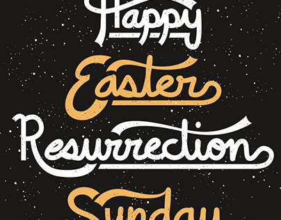 Easter Hand Lettering and FREE download