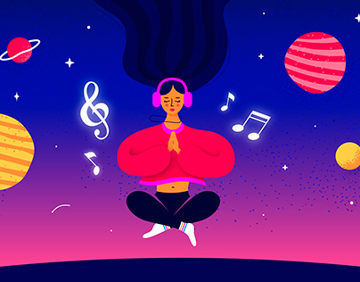 Zen Music Visualizer Illustrations And Animation