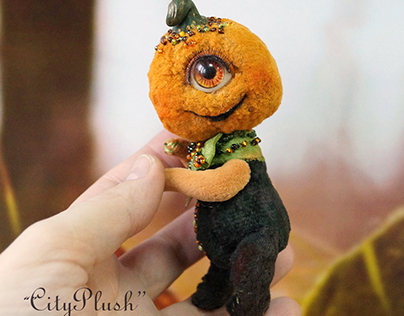 Cute pumpkin Glazik, Stuffed Monster)))