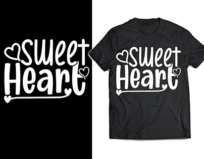 Sweet Heart SVG T Shirt Design