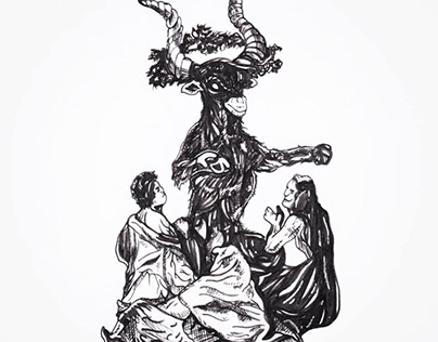 Witches Sabbath - Francisco Goya Inspired Sketch