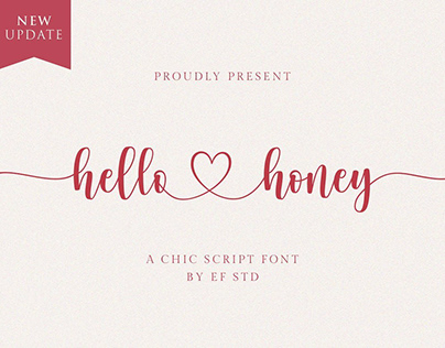 hello honey - a chic script font