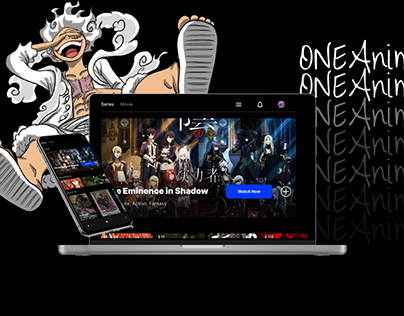 Anime Broadcasting Website UI Design