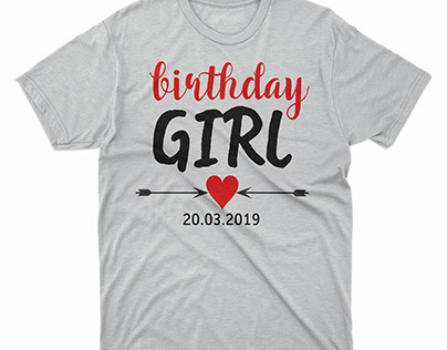 birthday girl t'shirt design