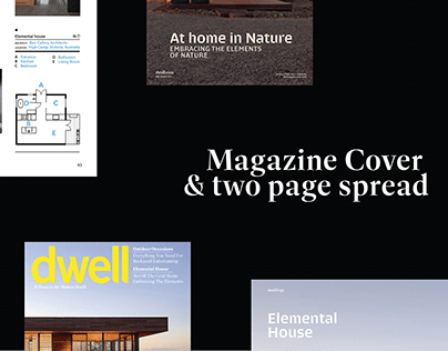 Project thumbnail - Magazine cover and two page spread design