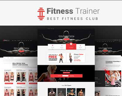 Fitness Trainer-PSD Template