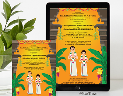 Upanayanam Invitation Card Design
