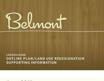 Belmont Outline Plan / Land Use Redesignation Document