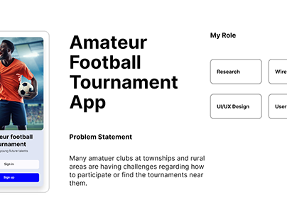 Project thumbnail - Amateur Football Tournaments