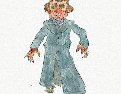 Dr. Jekyll and Mr. Hyde character designs