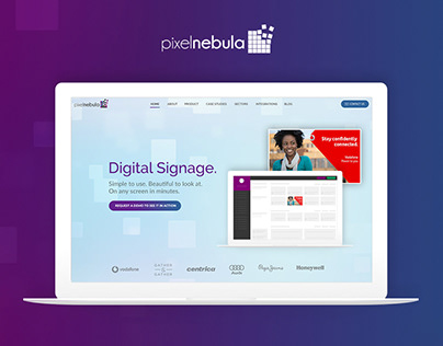 Web Design for Largest Digital Signage company in UK