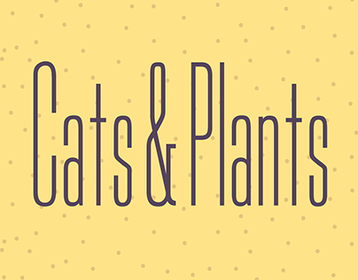 Infographic Cats & Plants