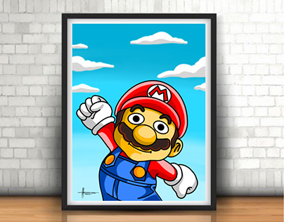 Exclusive illustration of Mario Bros