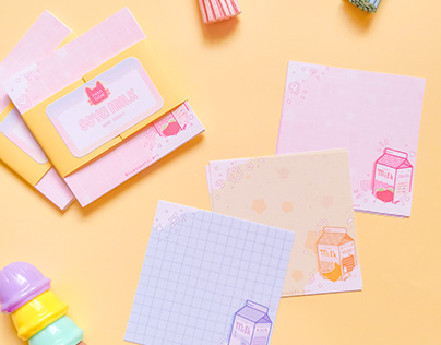 Nyan Sushi's Memo Sheet and Label Design