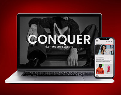 CONQUER Clothing store website