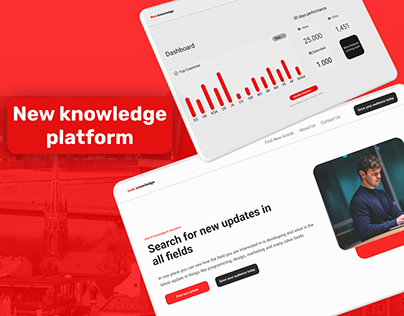 UI UX case study for platform "New Knowledge"