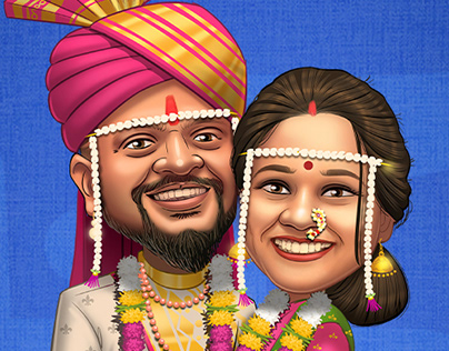 Project thumbnail - Ankit Prajkta's Wedding Caricature