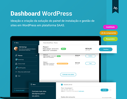 Dashboard para gestão do WordPress - SaaS
