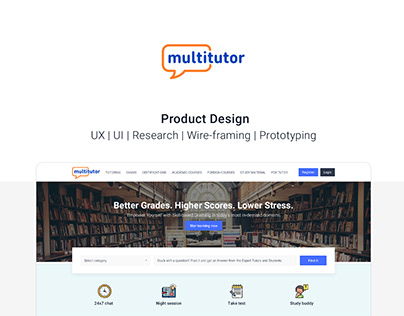 MultiTutor web app Product Design