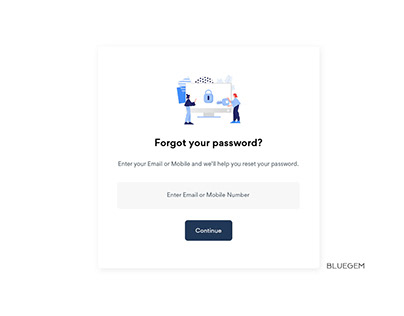 Forgot your password? ui design