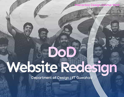 DoD IIT Guwahati :Website Redesign