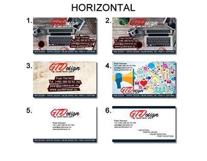 The process of making a business card