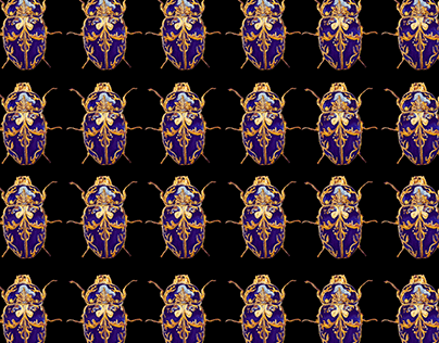 Egyptian Beetle-inspired Pattern