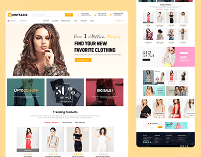 SUNNY & SASS - E-Commerce Website Design