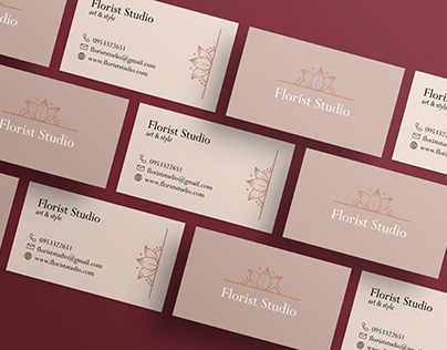 Florist studio business cards