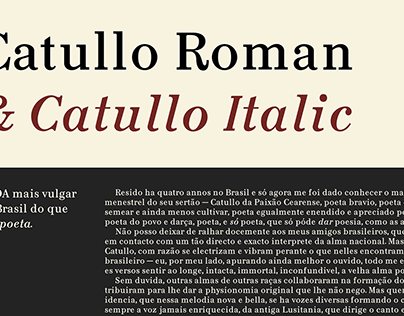 Catullo - Typeface revival