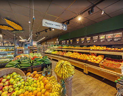 Supermarket interior design