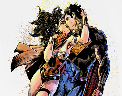 SUPERMAN & WONDER WOMEN DRAWING (Digital Download)