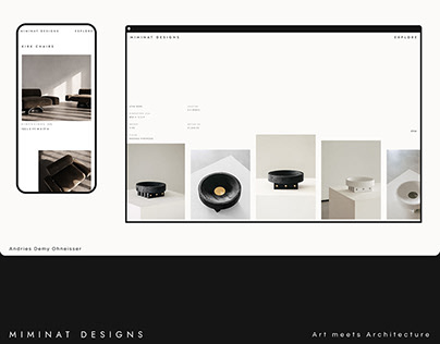 MIMINAT | UI/UX Design - Art meets Interior Design