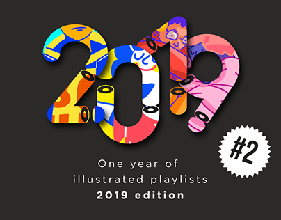 One year of illustrated playlist 2019 edition