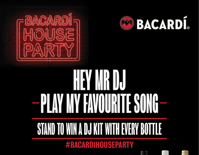 Bacardi House Party Giveaway Concept